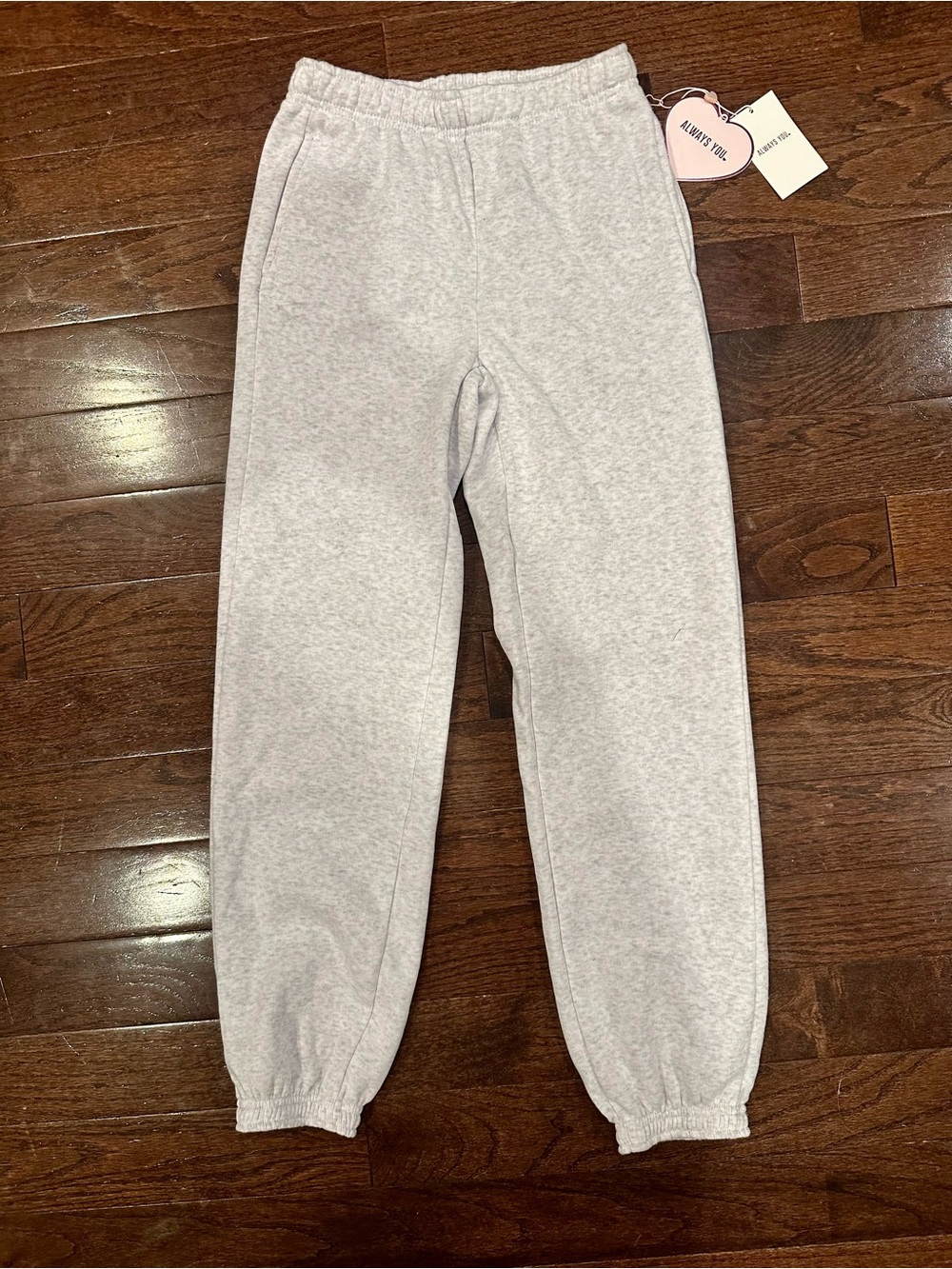 Always You Gray Sweatpants Joggers XS NWT Pockets Cozy Lounge Pants